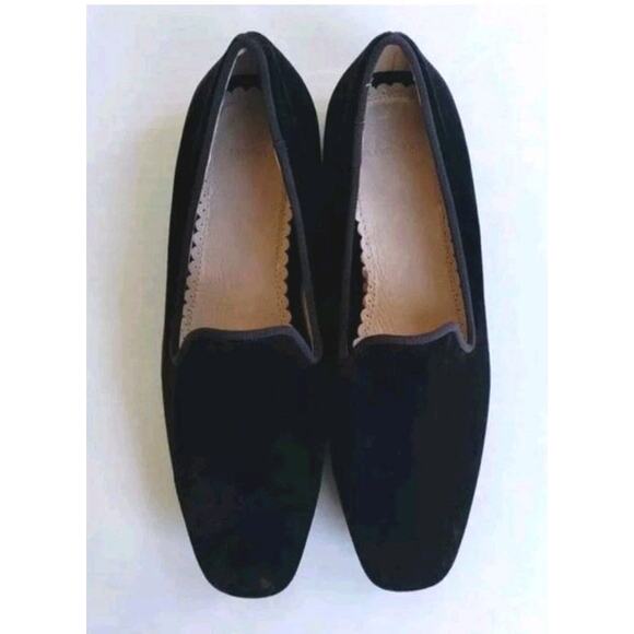 Lands End NEW Women's Dark Chocolate Brown Velvet Loafers Driving Shoes 6B - Picture 2 of 12